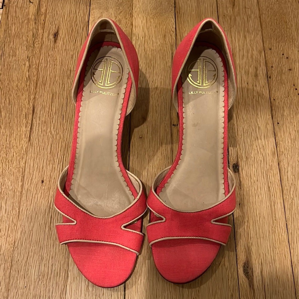 Lilly Pulitzer 8.5 Pink Wedges